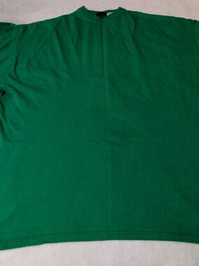 United USA Shirt Mens 5XL Kelly Green Blank Plain Heavyweight Cotton Tee Crew